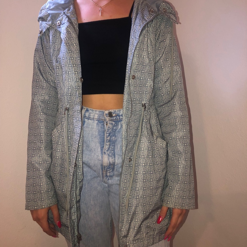BLUE RAIN COAT